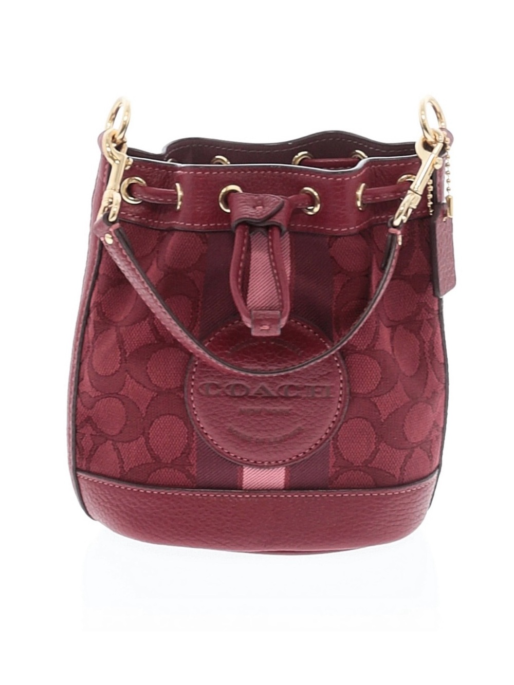Coach mini Dempsey bucket crossbody bag purse apple red with hangtag